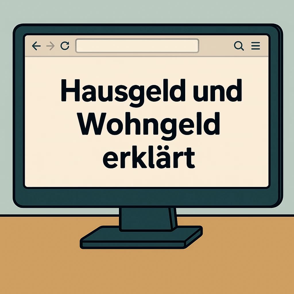 Hausgeld und Wohngeld: Einfach erklärt